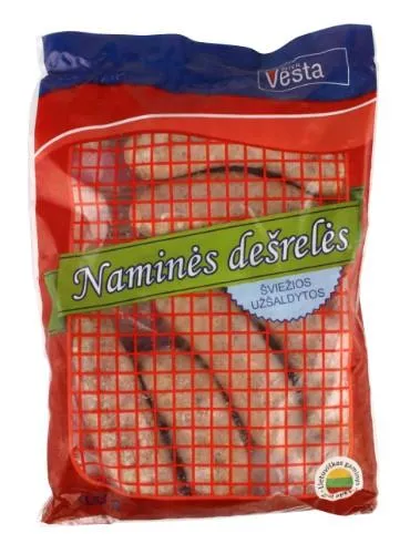 Šaldytos neapdorotos NAMINĖS dešrelės, 500 g