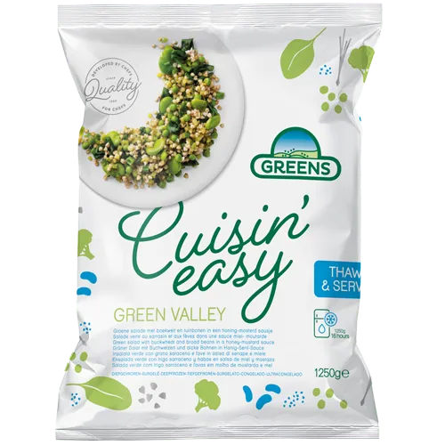 Šaldytos salotos GREENS, Green Valley, 1,25 kg