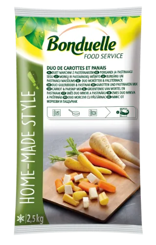 Šaldytų morkų ir pastarnokų mišinys, BONDUELLE, 2,5 kg