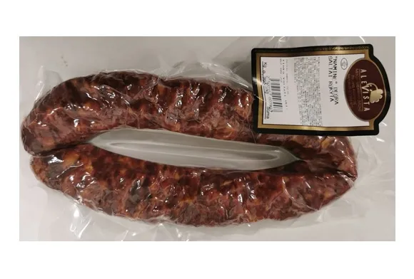 Šaltai rūkyta kiaulienos dešra ALEVISTA, naminė, a.r.~325g
