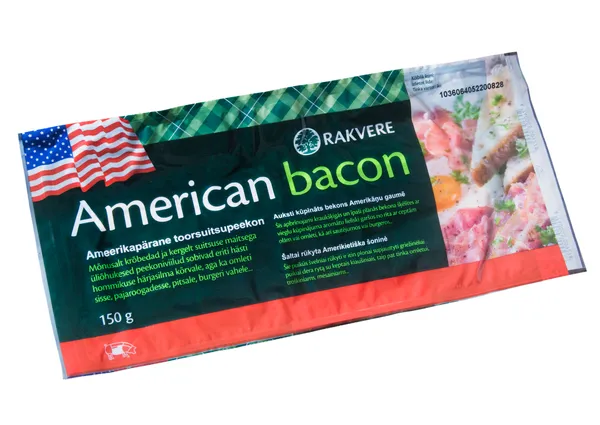 Šaltai rūkyta šoninė AMERIKIETIŠKA, pjaustyta, 150 g