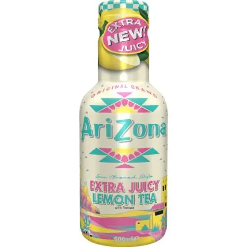 Šaltos arbatos gėrimas ARIZONA Extra Juicy citrinų skonio, 450ml PET