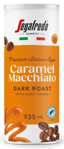 Šaltos kavos gėrimas SEGAFREDO Caramel Macchiato, 235 ml