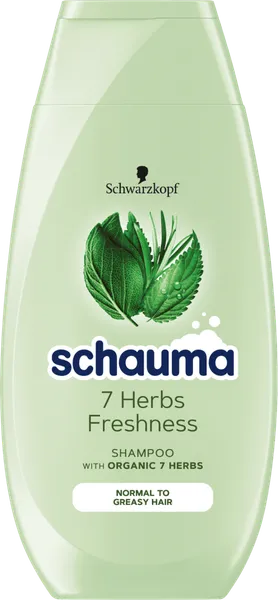 Šampūnas SCHAUMA 7 Herbs, su 7 žolelių ekstraktu, 250 ml