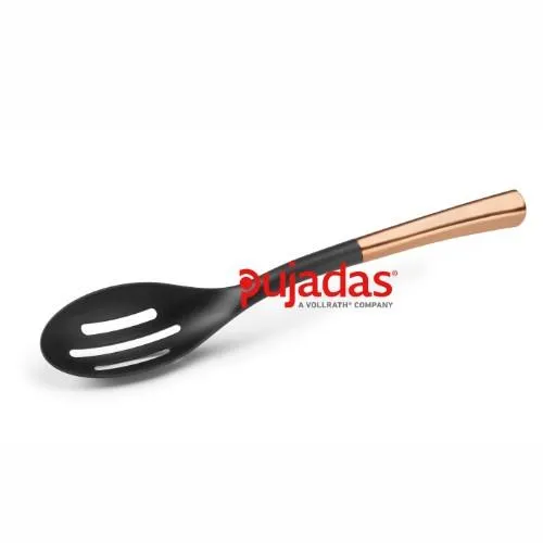 Šaukštas, perforuotas, metalas/nailonas, L 35 cm, vnt