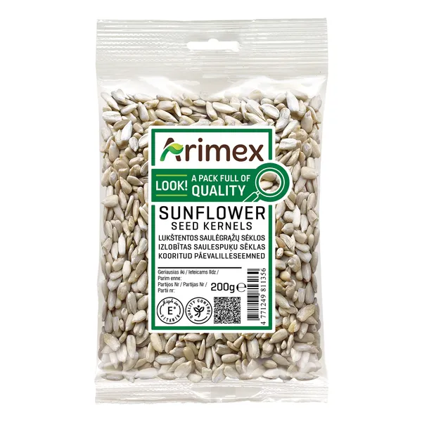 Saulespuķu sēklas tīrītas ARIMEX, 200g