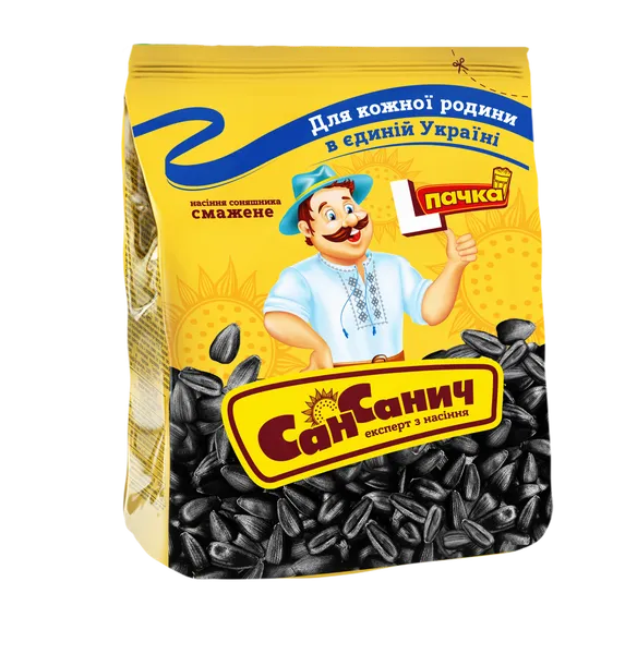 Saulėgrąžų sėklos SAN SANICH, skrudintos, juodos, 235 g