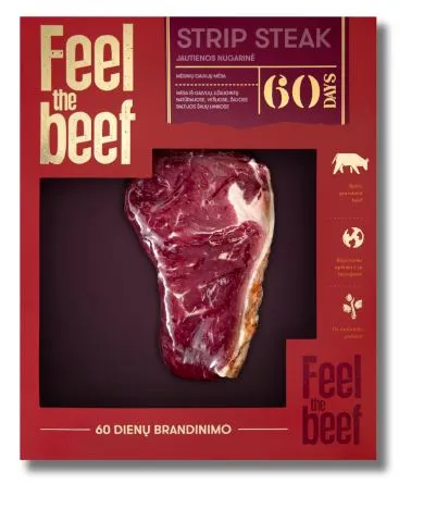 Sausai brandinta (60 dienų+)  jautienos nugarinė, ~240g