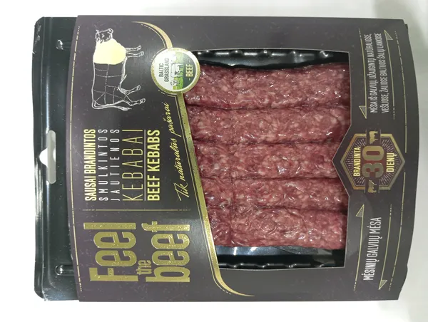 Sausai brandintos smulkintos jautienos "Kebabai" 500 g