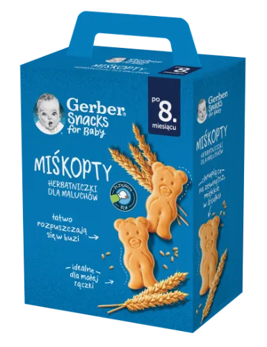 Sausainiai GERBER meškučiai, 180 g