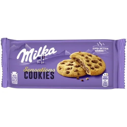 Sausainiai MILKA, su šokolado įdaru, 156 g