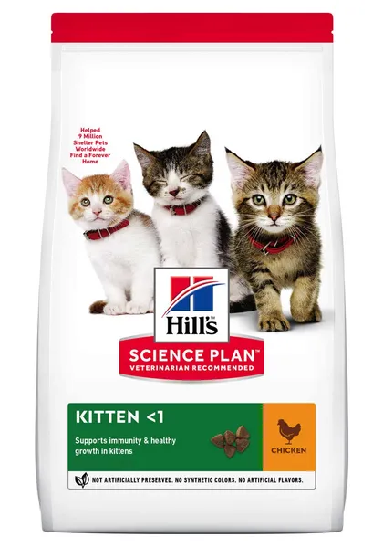 Sausas visavertis pašaras  kačiukams HILL'S Kitten Chicken, 1,5 kg