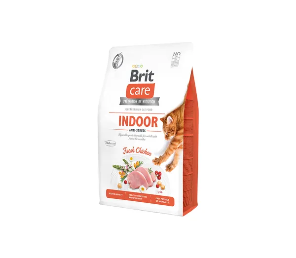 Sausas visavertis pašaras katėms  BRIT CARE Cat Indoor Anti-stress, 2 kg