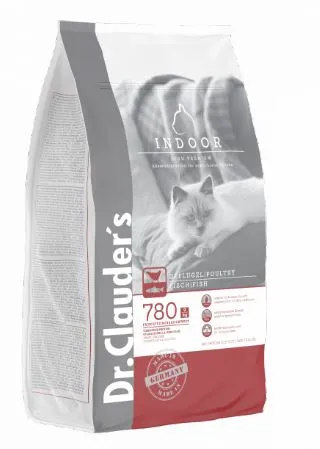 Sausas visavertis pašaras katėms DR. CLAUDER'S Indoor,  naminėms, 1,5 kg