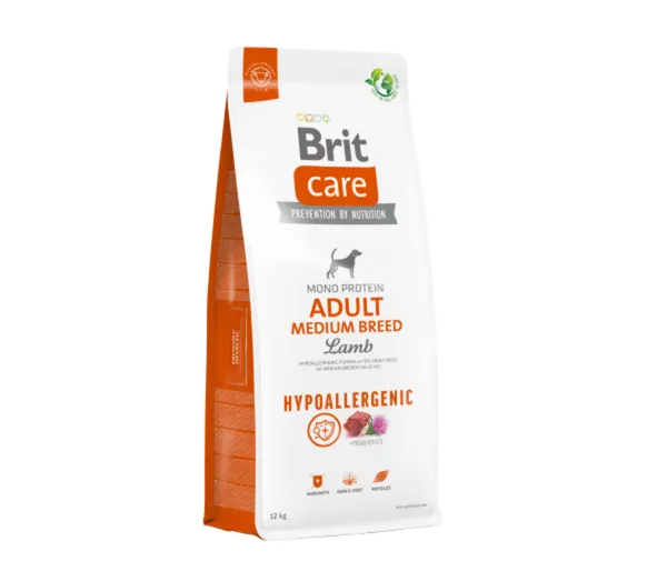 Sausas visavertis pašaras šunims BRIT Care Adult Medium Breed Lamb & Rice, 12 kg