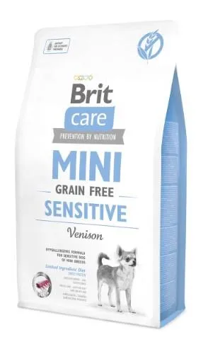 Sausas visavertis pašaras šunims BRIT CARE, Mini, Sensitive, 2 kg