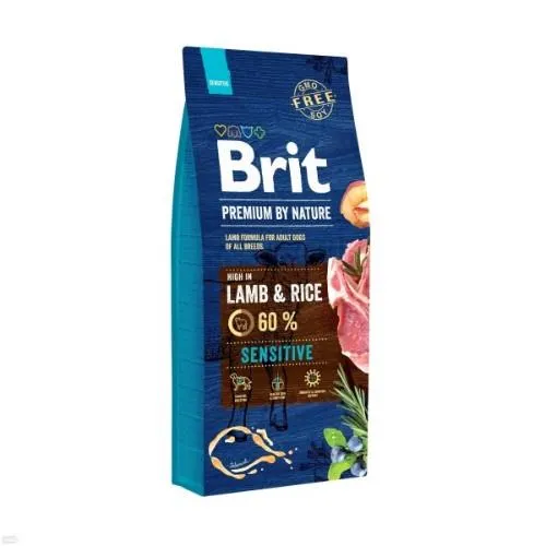 Sausas visavertis pašaras šunims BRIT Lamb Rice, 15 kg