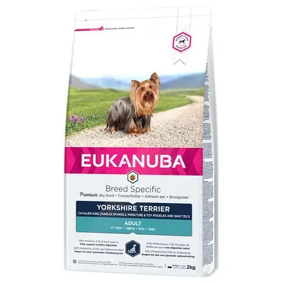 Sausas visavertis pašaras šunims EUKANUBA Yorkshire Terrier, 2 kg