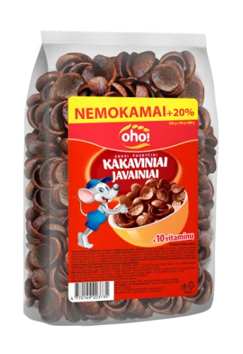Sausi pusryčiai "OHO!" Kakaviniai javainiai, 500g