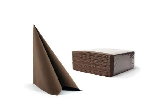 Salvetes CHIC Airlaid, 40x40 cm, brūnas 671, 50 gab.