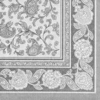 Salvetes ORNAMENTS, 40 x 40 cm, pelēkas, 50 gab