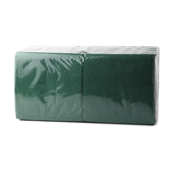 Bāra salvetes LENEK tumši zaļas, 24x24cm, 1sl., 400gab