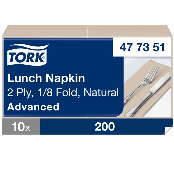 Servetėlės TORK Nature, 2  sluoksnių, 1/8  lankstymo, 33 x 33 cm, 200 vnt , 477351