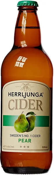 Sidras HERRLJUNGA, kriaušių skonio, 4,5%, 0,5l, butelis D