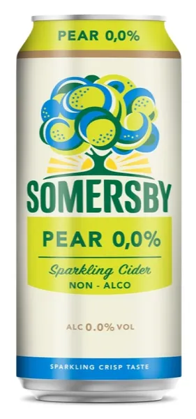 Sidras SOMERSBY, kriaušių skonio, nealkoholinis 0,5l, skardinėje