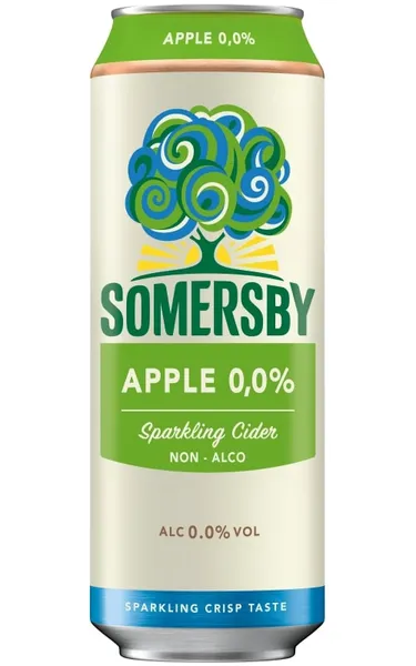 Sidras SOMERSBY, obuolių  skonio, nealkoholinis, 0,5l skardinėje