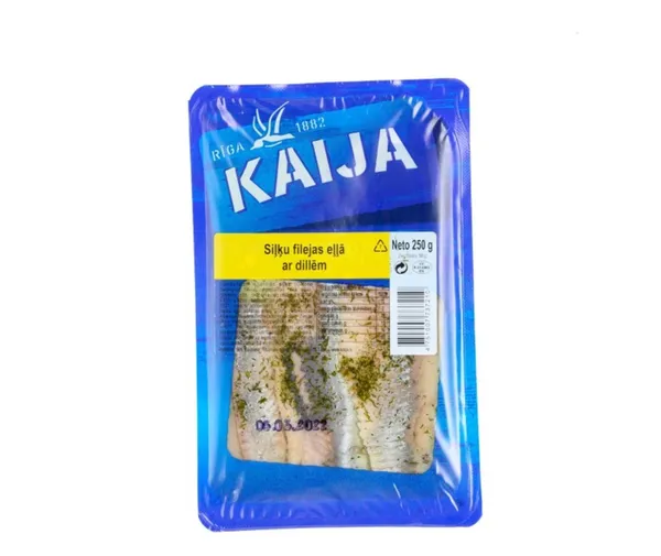 Silkės filė aliejuje KAIJA "Gardums", 250 g