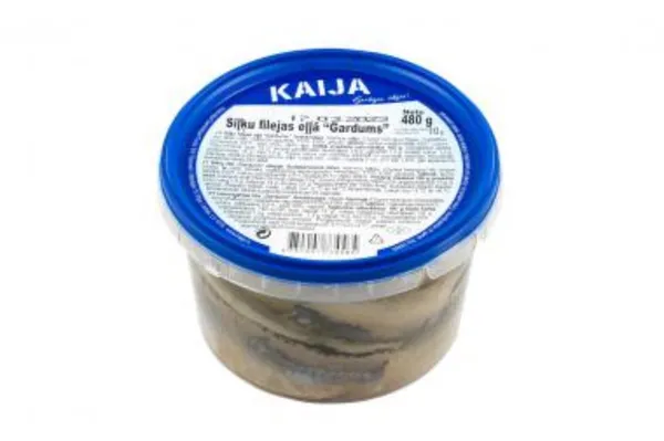 Silkės filė aliejuje KAIJA "Gardums", 400 g