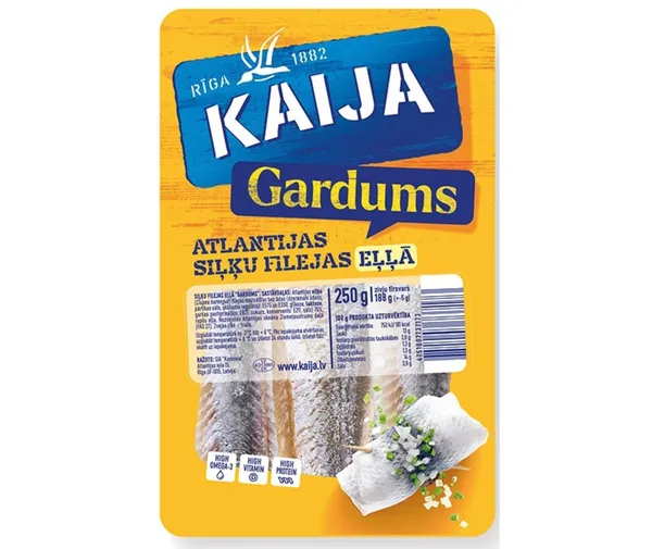 Silkės filė marinate KAIJA "Gardums", 250 g