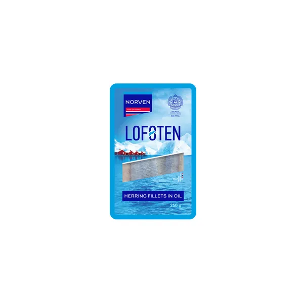 Silkės filė NORVEN, aliejuje, 250 g