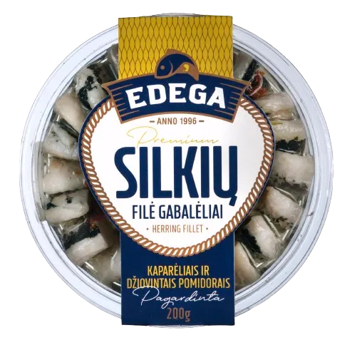 Silkių filė su džiovintais pomidorais ir kaparėliais EDEGA, 200 g