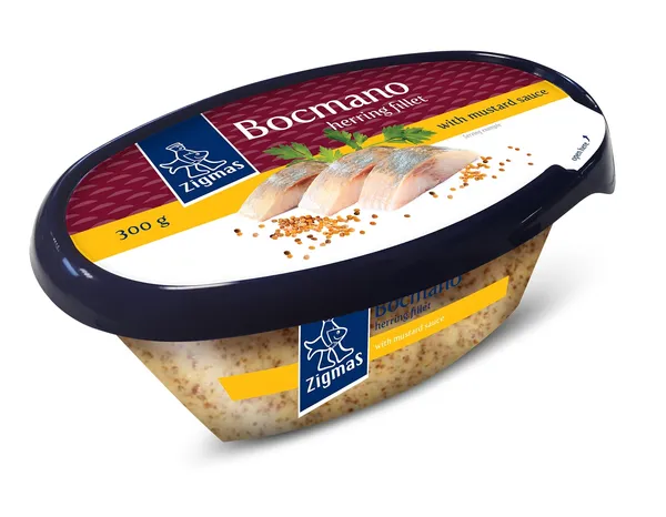 Silkių filė ZIGMAS Bocmano, garstyčių padaže, 300 g