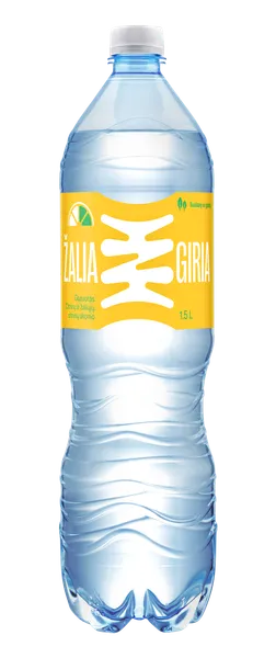Silpnai gazuotas vanduo ŽALIA GIRIA Premium, citrinų ir žaliųjų citrinų skonio, 1,5 l D