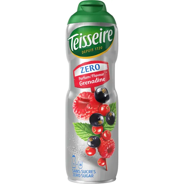 Sirupas TEISSEIRE, grenadino skonio, be cukraus, 0,6l