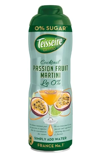 Sīrups Teisseire Passion Fruit Martini, bez cukura, 0.6l