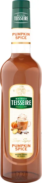 Sīrups TEISSEIRE Pumpkin Spice, 0.7l (DEP)