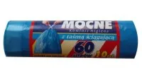 Šiukšlių maišai HD/LD, 60 l, 13 mk., užrišami, mėlyni, 10 vnt.
