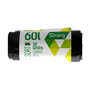 Šiukšlių maišai SORTEX, 60 l, 30 mk, 10 vnt.