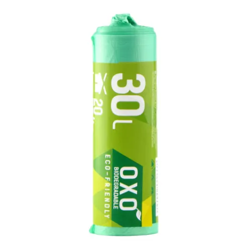 Šiukšlių maišai SORTEX BIO, HDPE 7 mk, 30 l, 50 x 55 cm, žali, 20 vnt.