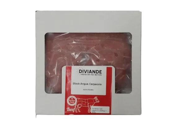 Š.jautienos carpaccio Black Angus URUGUAY ,10 x 80g