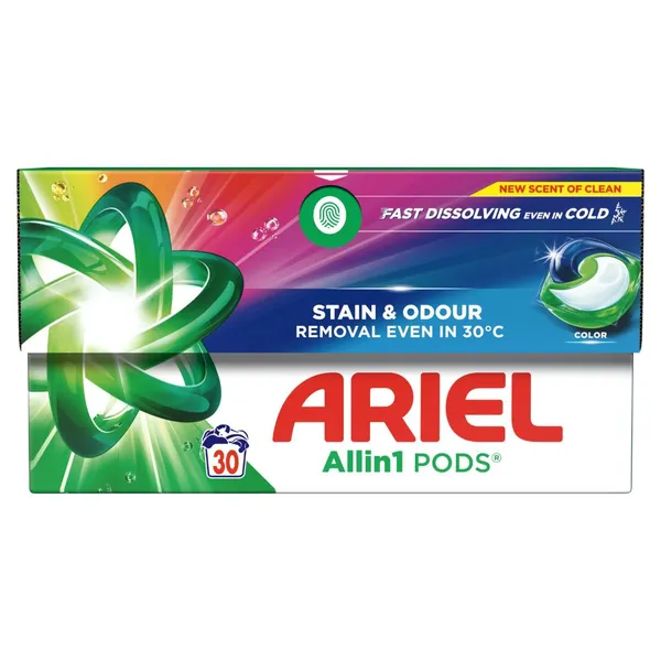Skalbimo kapsulės ARIEL Color, 30 skalb.