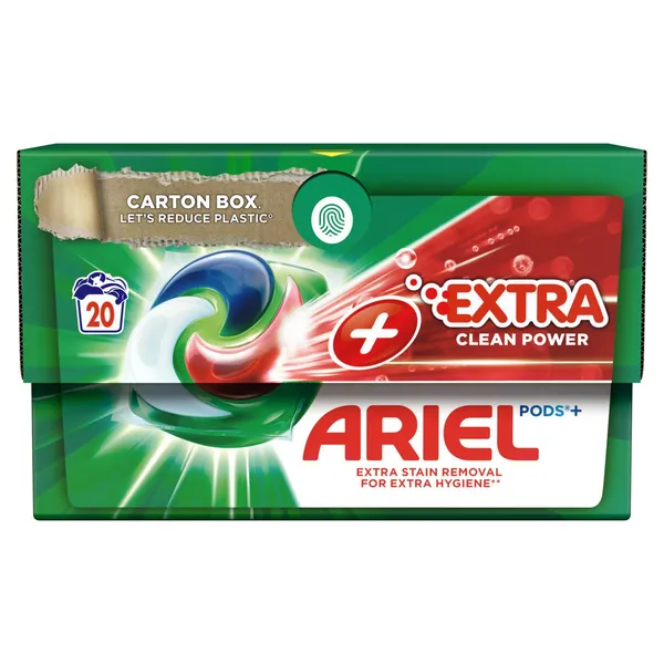 Skalbimo kapsulės ARIEL Extra Clean, 20 skalb.