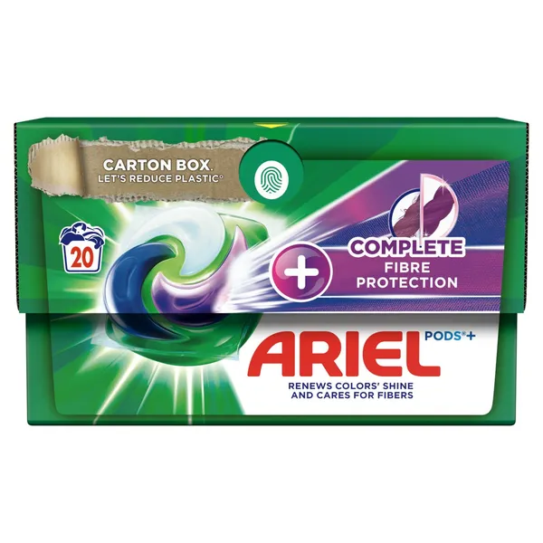 Skalbimo kapsulės ARIEL Extra Color & Fiber Protection, 20 skalb.