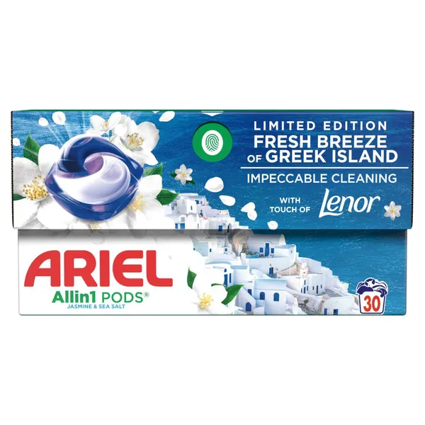 Skalbimo kapsulės ARIEL Fresh Breeze, 30 skalb.