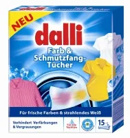 Skalbimo servetėlės DALLI, spalvotiems audiniams, 15 vnt.