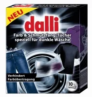 Skalbimo servetėlės DALLI, tamsiems audiniams, 15 vnt.